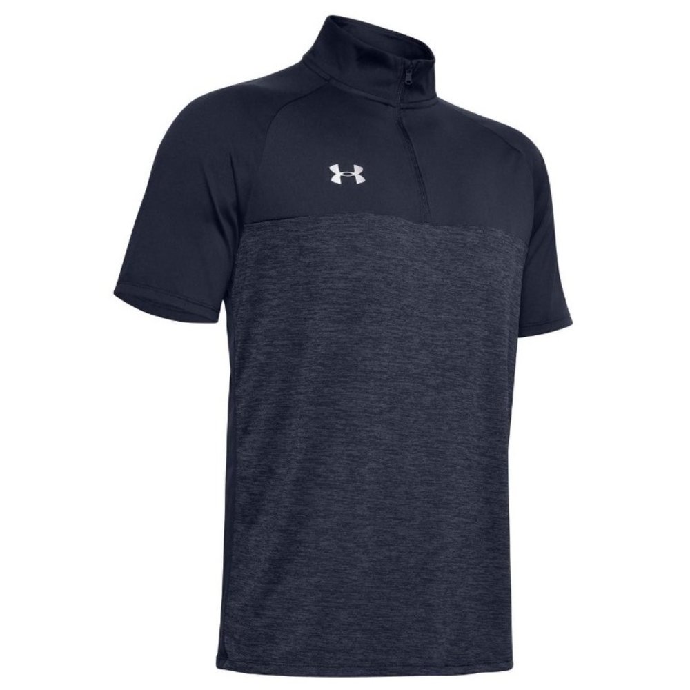 Men's Black Under Armour Locker Jacquard ¼ Zip
